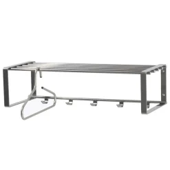 Nickelfarbene Hängegarderobe aus Stahl - Mazurra