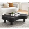 Niedriger Design-Couchtisch in Schwarz - Hiloria