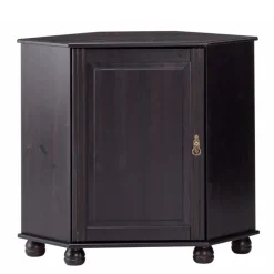 Niedriger Holzschrank für die Ecke in Wenge - Scruba