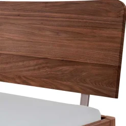 Nussbaum Holzbett für zwei Personen - Lerchona