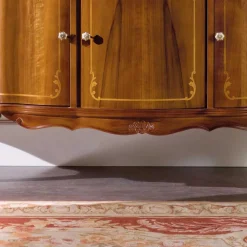 Nussbaumfarbenes Sideboard Dentro im Barock Design