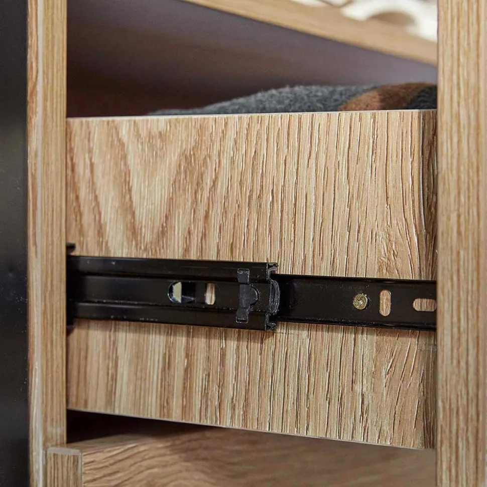 Offener Kleiderschrank Garderobe 210 cm breit - Hestalona