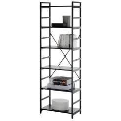 Offenes Industrial Style Regal in Schwarz - Keuna