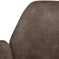 Office Drehstuhl aus Velours in Anthrazit - Pradisio