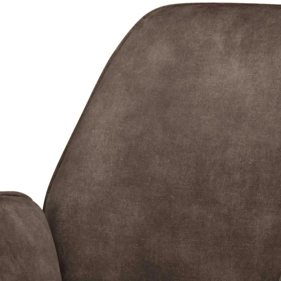 Office Drehstuhl aus Velours in Anthrazit - Pradisio