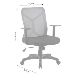 Office Drehstuhl in Rot und Schwarz - Fancys