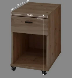 Office Rollcontainer mit Schublade & Fach - Emly