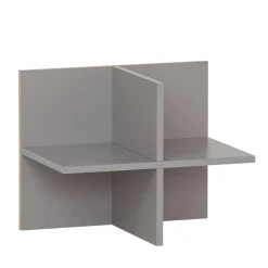 Office Schrank in Eiche Hell & Platingrau - Lakes