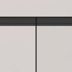 Office Vertiko in Hellgrau mit Schwarz - Great