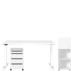 Officemöbel Kombi in Weiß - Sparkle (dreiteilig)