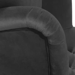Ohrenbackensessel in Anthrazit Samtvelours - Camcupa