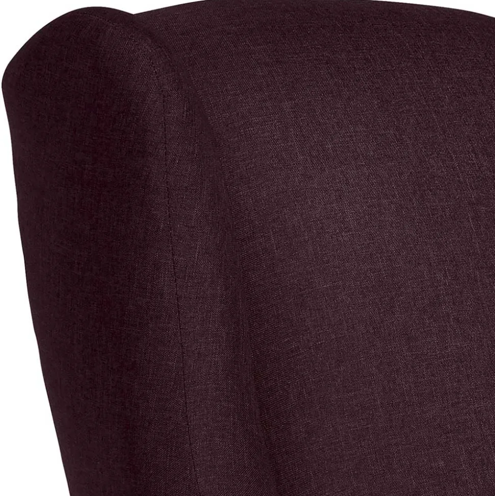 Ohrenbackensessel in Bordeauxrot - Sanjuas