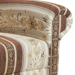 Ohrenbackensessel mit Streifen und Ornamenten - Etrinas