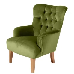 Ohren-Polstersessel in Oliv Grün - Borgetto