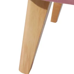 Ohrensessel aus Samtvelours Rosa - Camilla