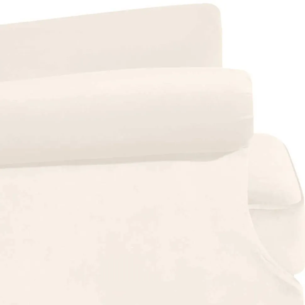 Ohrensessel in Cremefarben Samtvelours - Leviada