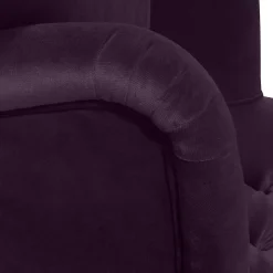 Ohrensessel in Dunkellila Samtvelours - Nordico