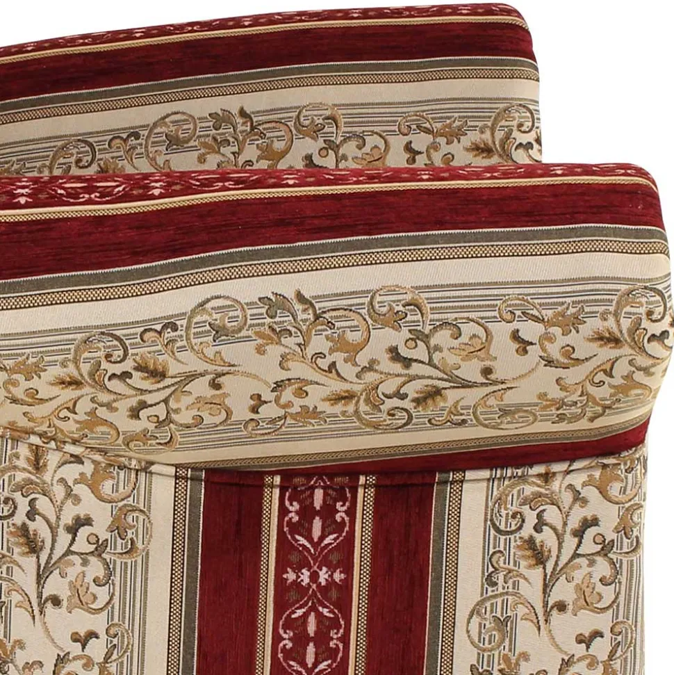 Ohrensessel mit Streifen und Ornamenten - Basento