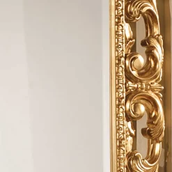 Oppulenter Wandspiegel in Gold Holzrahmen - Carlenna I