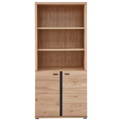 Ordnerregal mit drei Fächern und zwei Türen - Emly