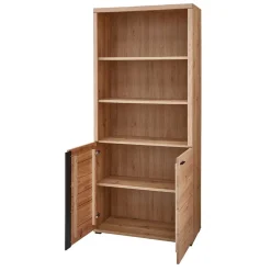 Ordnerregal mit drei Fächern und zwei Türen - Emly