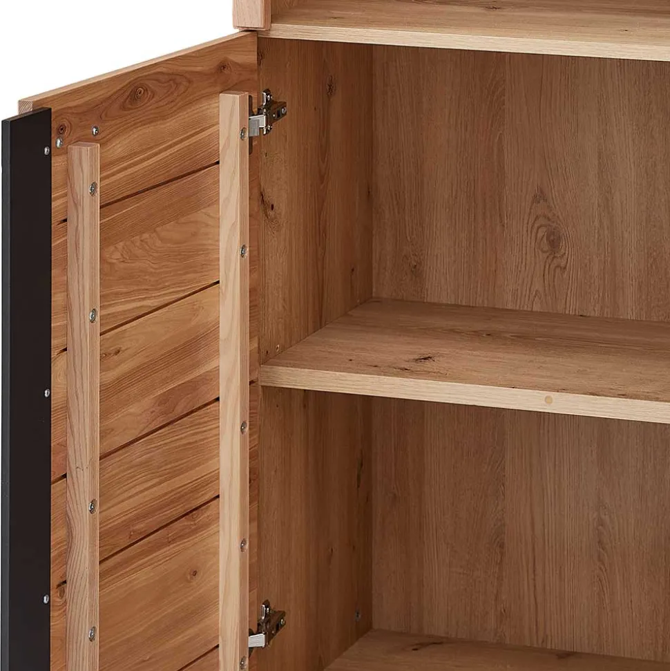 Ordnerregal mit drei Fächern und zwei Türen - Emly