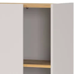 Ordnerschrank in Hellgrau und Wildeiche Optik - Chiron