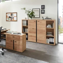 Ordnerschrank mit Doppeltür teilmassiv - Emly