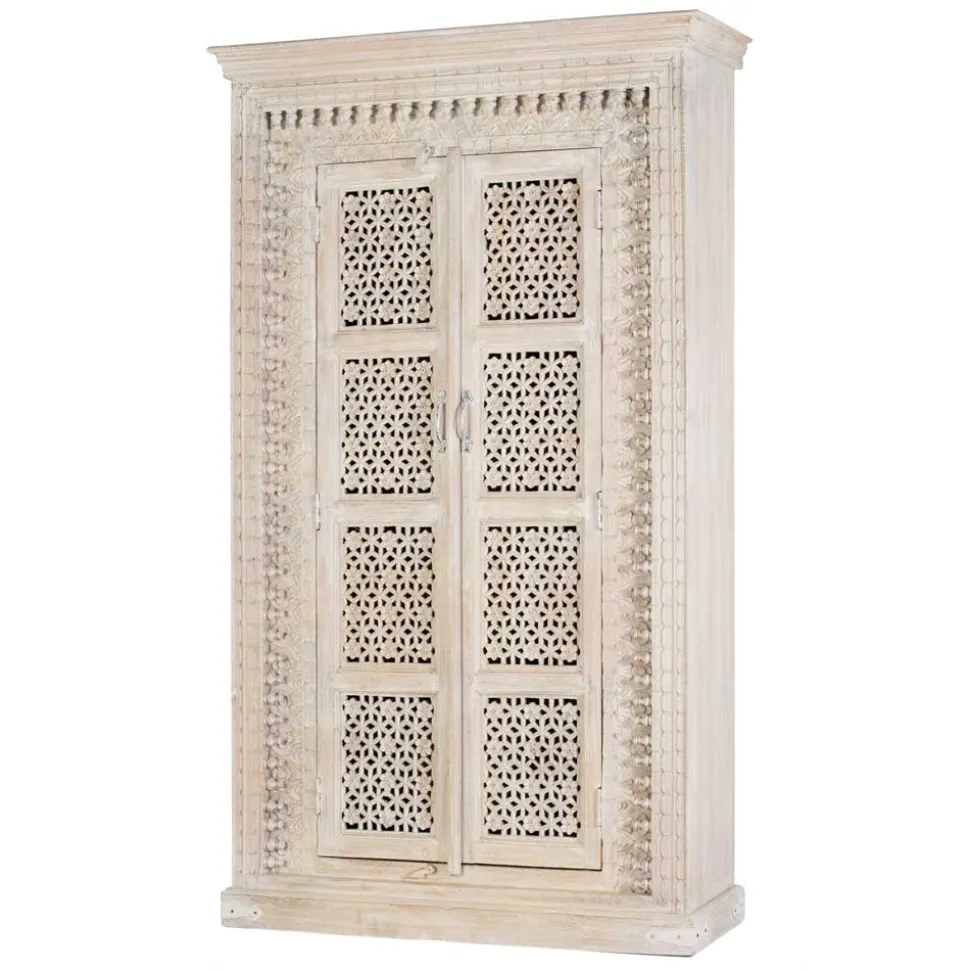 Orient Design Schrank in Mangoholz White Wash - Capo