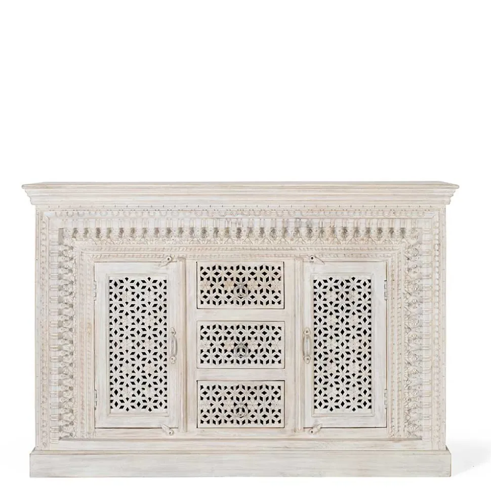 Orient Style Anrichte aus Mangoholz White Wash - Capo