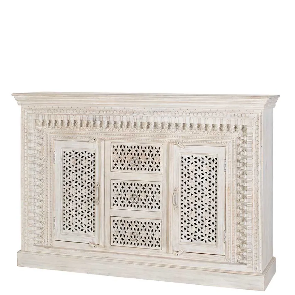 Orient Style Anrichte aus Mangoholz White Wash - Capo