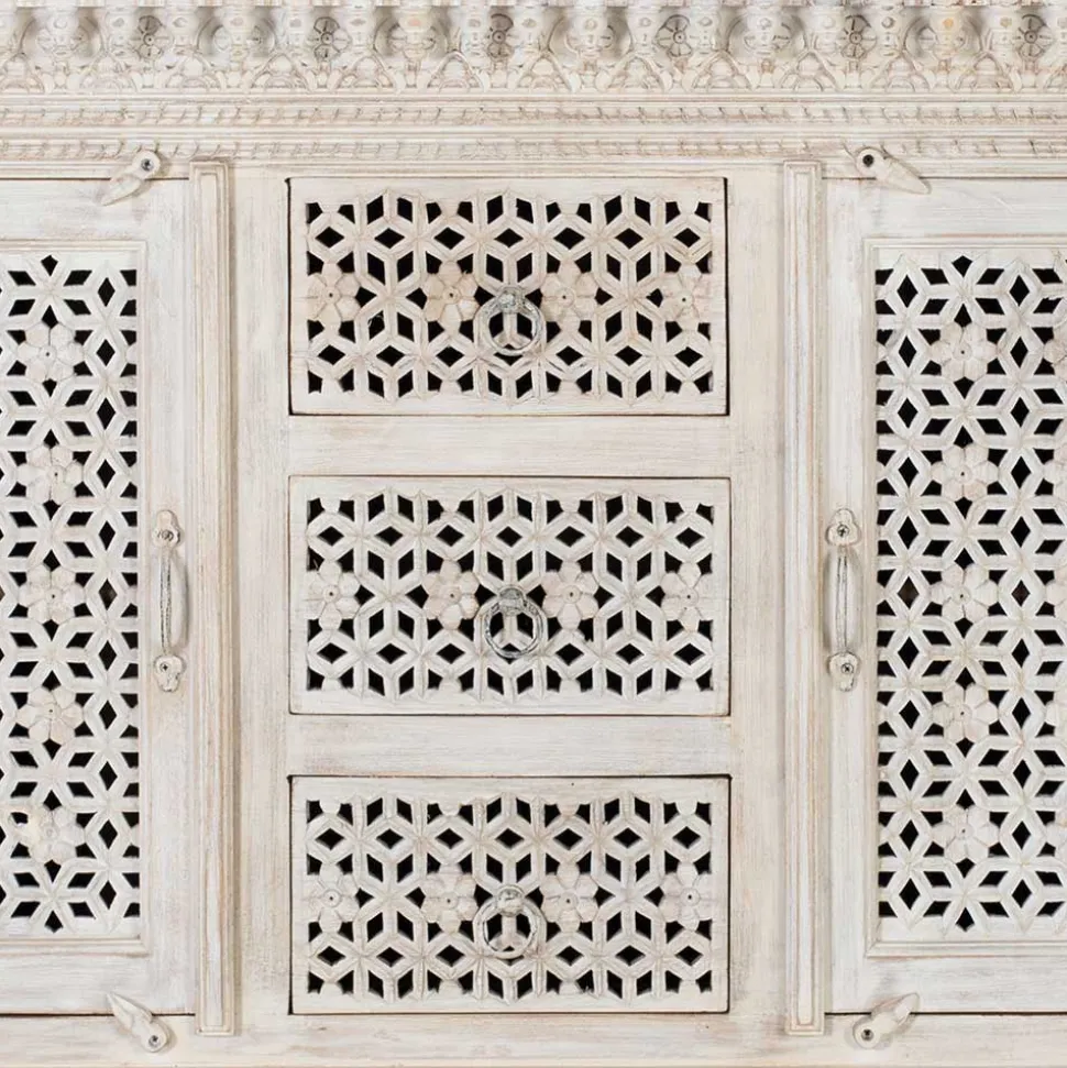 Orient Style Anrichte aus Mangoholz White Wash - Capo