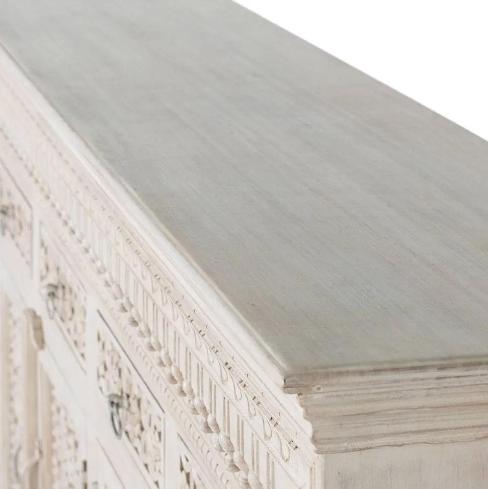 Orient Style Sideboard aus Mangoholz White Wash - Capo