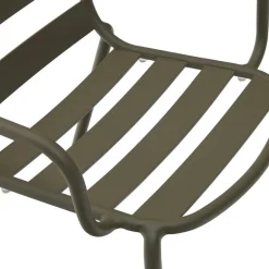 Outdoor Armlehnenstühle in Graugrün - Ocna (4er Set)