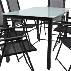 Outdoor Essgruppe in modernem Design - Fridamo (siebenteilig)