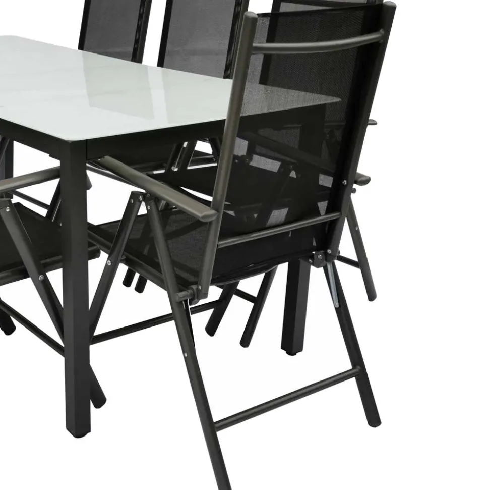 Outdoor Esstischgruppe Set - Yumagno (neunteilig)