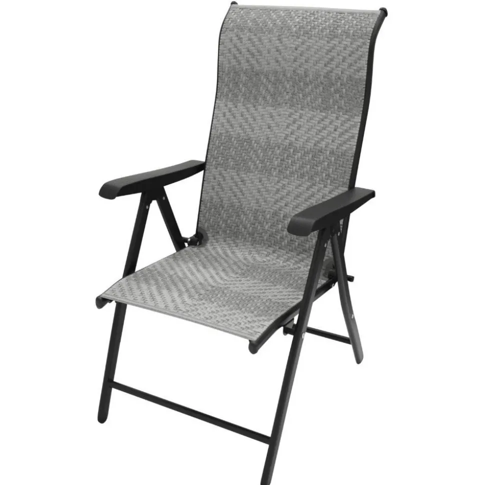 Outdoor Klappsessel in Grau und Schwarz - Troketta