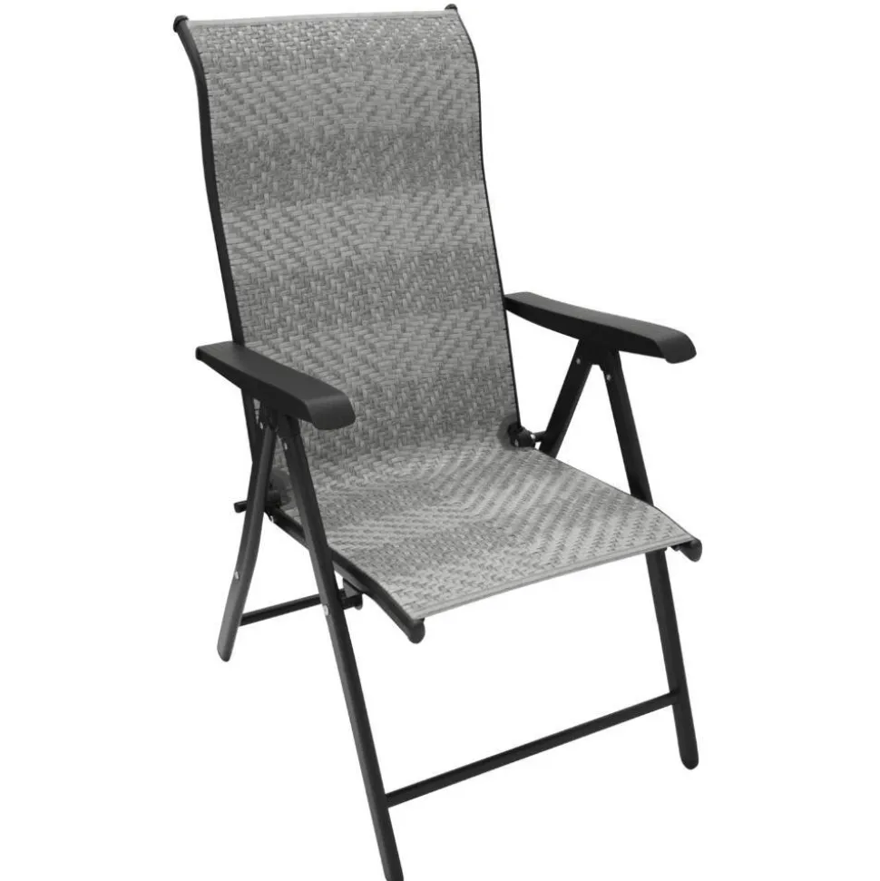 Outdoor Klappsessel in Grau und Schwarz - Troketta