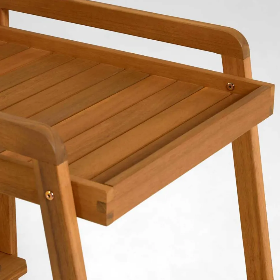 Outdoor Servierwagen aus Akazie Massivholz - Rondja