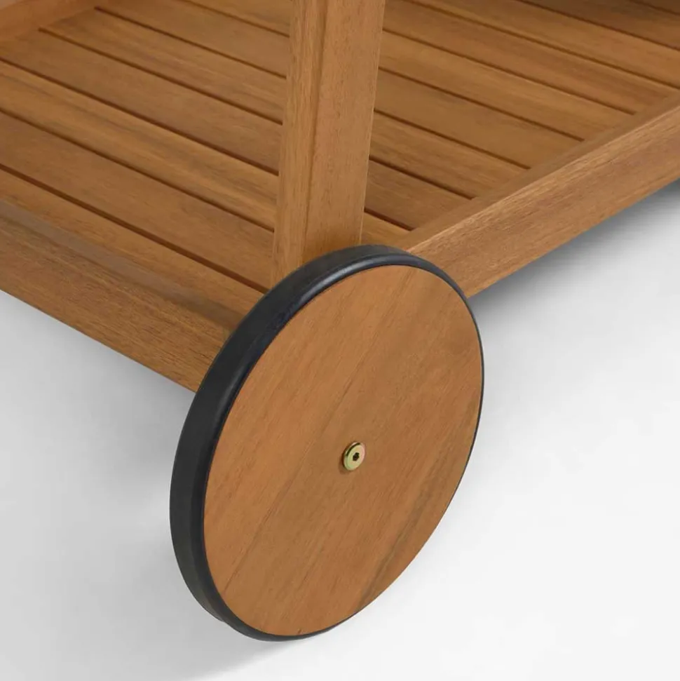 Outdoor Servierwagen aus Akazie Massivholz - Rondja
