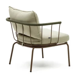 Outdoor Sessel aus braunem Metall - Ragusca (2er Set)