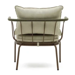 Outdoor Sessel aus braunem Metall - Ragusca (2er Set)