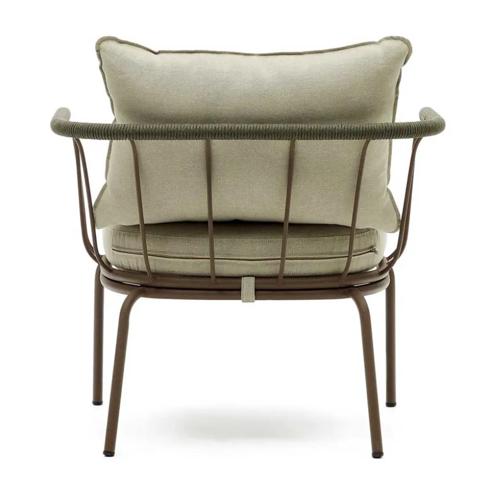 Outdoor Sessel aus braunem Metall - Ragusca (2er Set)