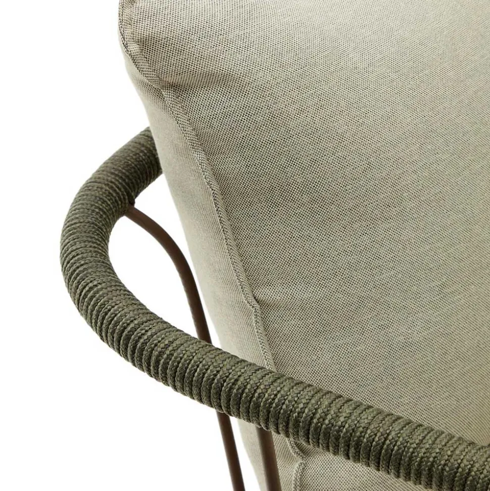 Outdoor Sessel aus braunem Metall - Ragusca (2er Set)