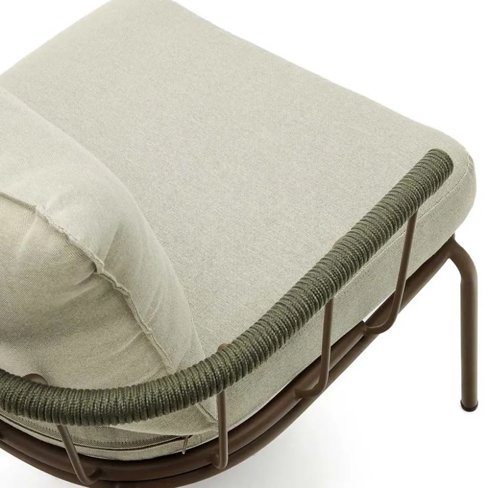 Outdoor Sessel aus braunem Metall - Ragusca (2er Set)