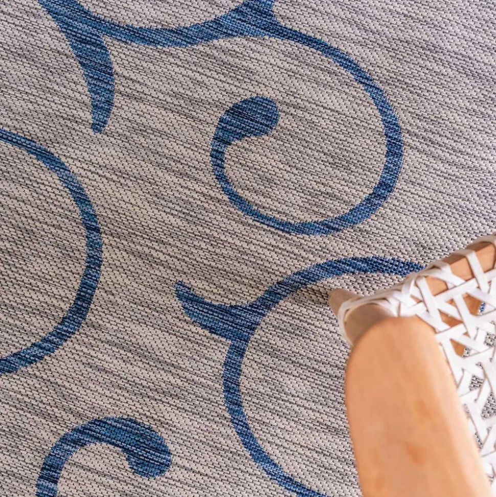 Outdoor Webteppich aus PP mit Ornamentmotiv - Elsaro