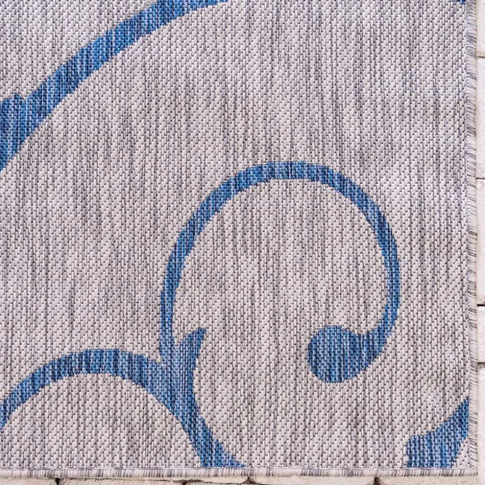 Outdoor Webteppich aus PP mit Ornamentmotiv - Elsaro