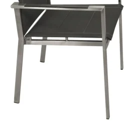 Outdoor-Armlehnenstühle in Anthrazit - Lonia (4er Set)