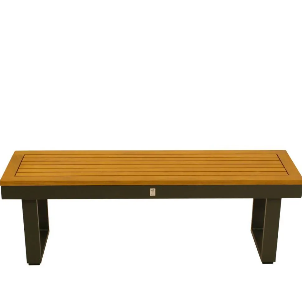 Outdoorbank ohne Lehne aus Akazienholz - Abrahams