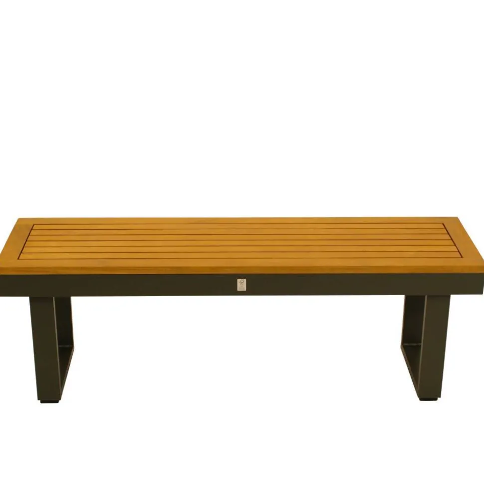 Outdoorbank ohne Lehne aus Akazienholz - Abrahams